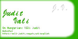 judit vali business card